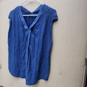 Elegant Blue Women's Top